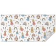thumbnail image 1 of White Princess Castle Pattern Rectangle Tablecloth 60"x120",Waterproof Polyester Rectangle Table Cloth, Wipeable Spillproof Polyester Tablecloth for Dining, Camping, Indoor and Outdoor, 1 of 6