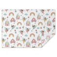 thumbnail image 1 of White Princess Fairy Castle Pattern Rectangle Tablecloth 60"x84",Waterproof Polyester Rectangle Table Cloth, Wipeable Spillproof Polyester Tablecloth for Dining, Camping, Indoor and Outdoor, 1 of 5