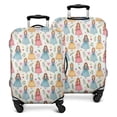 thumbnail image 1 of White Princess & Leaf Pattern Luggage Cover Fashion Suitcase Cover Baggage Covers Fit 25-28 Inch Luggage (Go Travel), 1 of 5