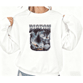 thumbnail image 1 of White Print Sweatshirt Graphic Pigeon Style City Wildlife Theme Casual Weekend Shirts Trendy Cozy Wear Tops S-3XL, 1 of 5
