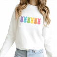 thumbnail image 1 of White Print Sweatshirt Graphic Sweatshirt Treat All Peeps Easter Casual S-3XL Tops, 1 of 5