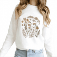 thumbnail image 1 of White Print Sweatshirt Graphic Sweatshirt Vintage Wildflower Botanical Boho Casual Wear S-3XL Tops, 1 of 5