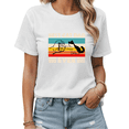 thumbnail image 1 of White Print Tshirt Graphic Tees Shirts Best Cat Dad Ever Cat Lovers S-5XL Tops, 1 of 5
