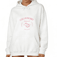 thumbnail image 1 of White Print hoodie Sweatshirt Graphic Sweatshirt Strawberry Festival Retro Casual Hoodie S-2XL Tops, 1 of 5