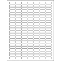 White Printable Labels Sheets   Bonus Color Labels Produce Excellent Results with Standard Laser Printer-Template Included! White Rectangular Stickers ( 1" x 0.375") - 7850 Pack