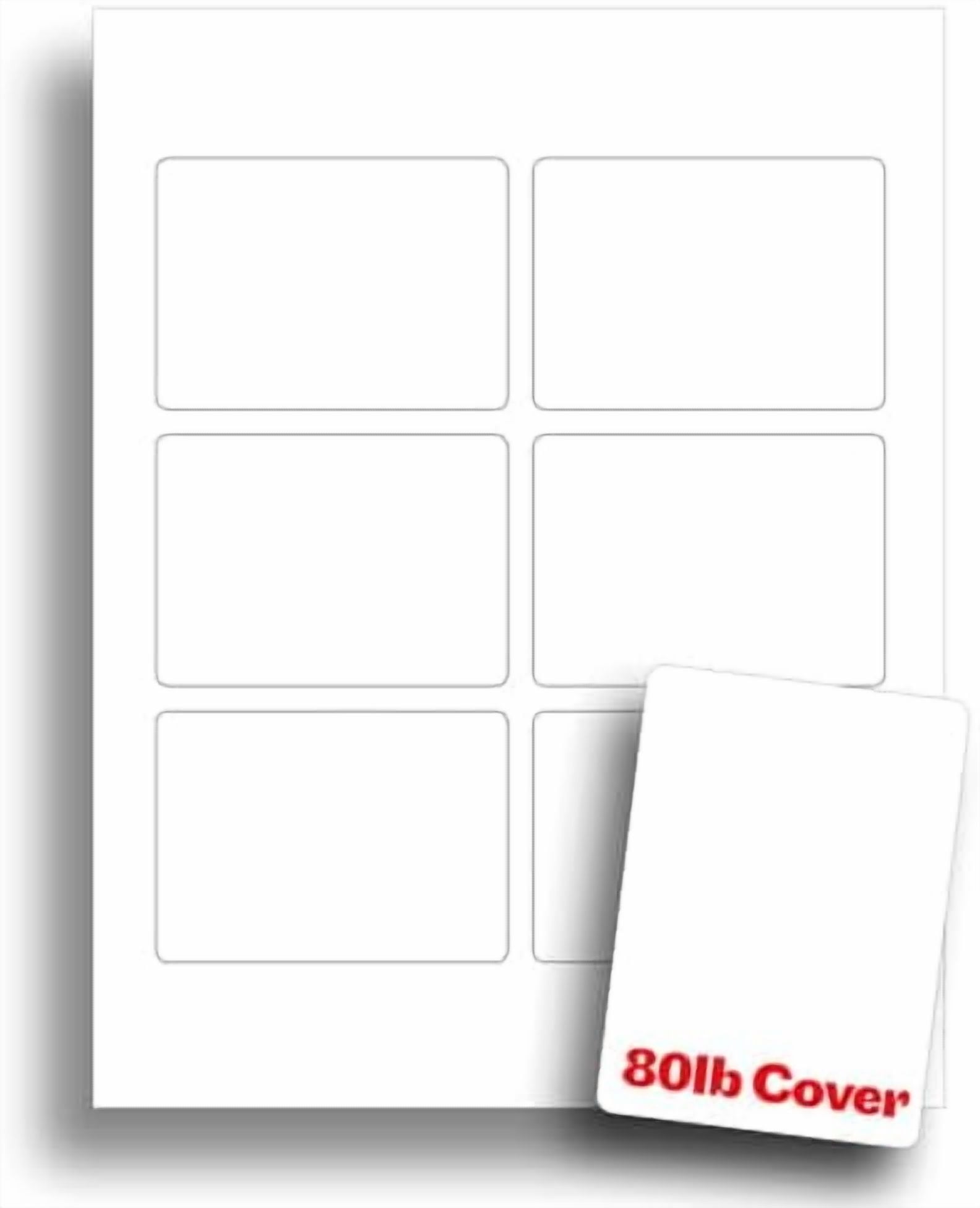 White Printable Playing Card Paper - Blank Playing Cards for Inkjet ...