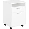 thumbnail image 1 of White Printer Stand - Provide Space for Cartridges - Office Environment - Sturdy Frame, 1 of 3