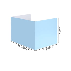 White Privacy Folders for Students Classroom Privacy Dividers 5 Pack Three-Fold Cardboard Study Carrel Desk Boards Portable Sturdy Testing Shields for School Teachers Home Use