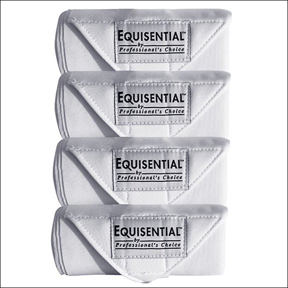 White Professionals Choice Horse Equisential Standing Bandages Leg Set Of 4