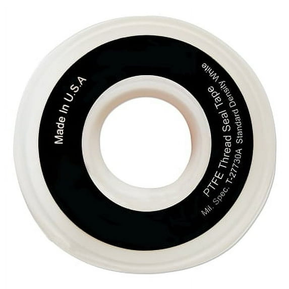 White Ptfe Thread Sealant Tape, 1 In X 1,296 In, Full Density| 1 Roll