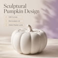 thumbnail image 1 of White Pumpkin Candle Pumpkin Spice Candle, Pumpkin Shaped Candles,8oz Ceramic Pumpkin Candle, Fall Candles Home Decor for Fall Thanksgiving Gifts, 1 of 9