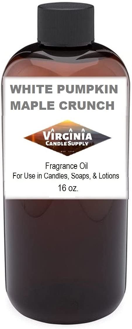 White Pumpkin Maple Crunch Fragrance Oil 16 oz Bottle for Candle Making, Soap Making, Tart Making, Room Sprays, Lotions, Car Fresheners, Slime, Bath Bombs, Warmers