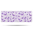 thumbnail image 1 of White Purple Butterfly Flower Pattern Bathroom Rugs Mat,Non Slip Microfiber Bathroom Rug,Rubber Backing,Soft Bathroom Mats for Bathroom Floor,Tub and Shower,47x17in(120x43cm), 1 of 5