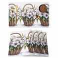 thumbnail image 1 of White Purple Lily Placemats Set of 2, Spring Retro Flower Floral Leaf Brown Basket Watercolor Non-Slip Place Mats Washable Table Mats for Kitchen Dining Table Decorations Indoor/Outdoor, 1 of 9