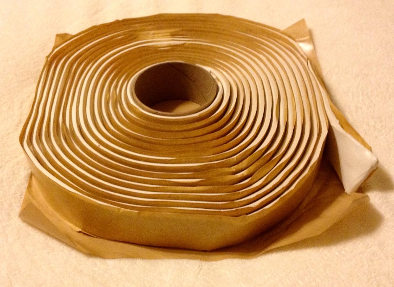 White Putty Tape/Butyl Tape 3/16" x 1" x 20' (Single Roll)