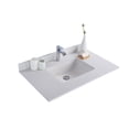 thumbnail image 1 of Forever 36" Single Hole White Quartz Countertop with Rectangular Ceramic Sink, 1 of 2