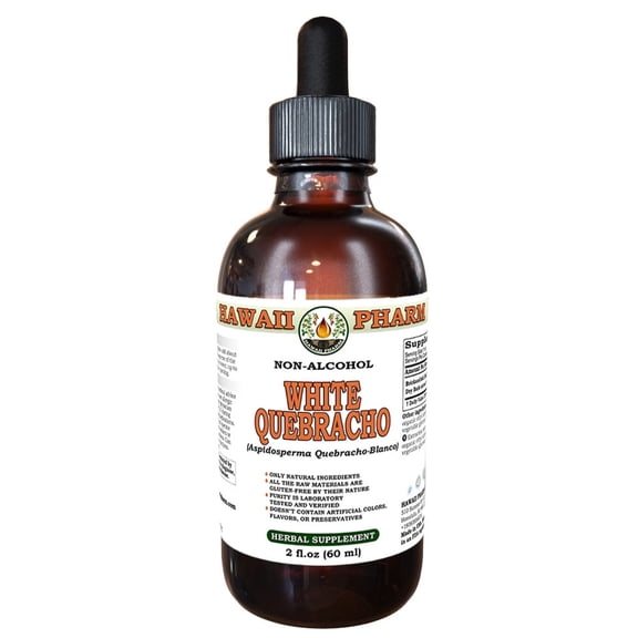 White Quebracho (Aspidosperma Quebracho-Blanco) Powdered Bark Liquid Extract Tincture. Expertly Extracted by Trusted HawaiiPharm Brand. Absolutely Natural. Proudly made in USA. Tincture 2 Fl.Oz