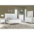 thumbnail image 1 of White Queen 5 Pc Bedroom With Led & Exquisite Glamour Headboard - Stylish Ensemble For In Stunning Modern, 1 of 6