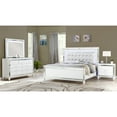 thumbnail image 1 of White Queen Bedroom Collection - 4 Piece With Functional Storage And Led Headboard Glamour Elegance For Pc In Mirror Dresser, 1 of 6