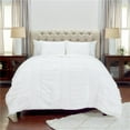 thumbnail image 1 of White Queen Size 100 Percent Cotton 300 Thread Count Machine Washable Down Alternative Comforter, 1 of 1