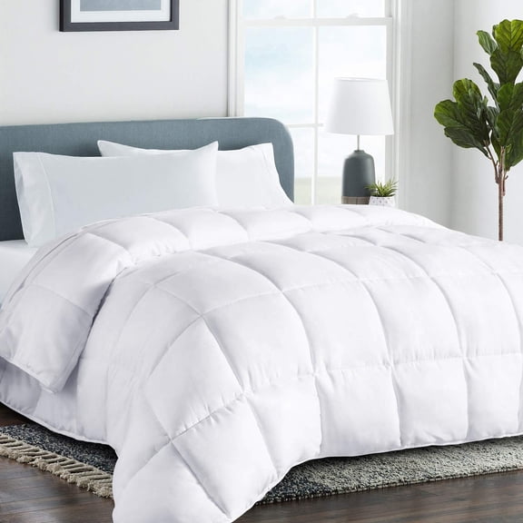 White Queen Size All-Season Quilted Down Alternative Duvet Insert
