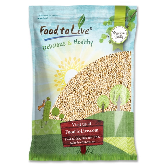 White Quinoa, 10 Pounds Vegan, Kosher, Bulk by Food to Live