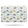 thumbnail image 1 of White ROAR Text Dinosaurs Pattern Bathroom Rugs Mat,Non Slip Microfiber Bathroom Rug,Rubber Backing,Soft Bathroom Mats for Bathroom Floor,Tub and Shower,20x32in(50x80cm), 1 of 5
