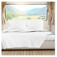 thumbnail image 1 of White RV Queen Sheets – Super Soft RV Short Queen Sheets for RV Camper, 4 Piece 1800 Microfiber Fitted RV Sheets, Double Brushed RV Bed Sheets Set, Camper Sheets and Pillowcases, 1 of 7
