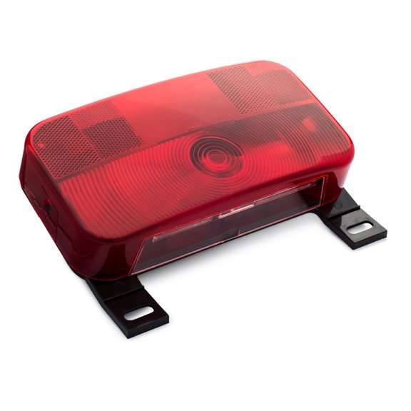 White RV Surface Mount Lamp, Multi-Function Stop, Turn and Tail Light for RVs, Trailers, Campers, 5th Wheels and Motorhomes