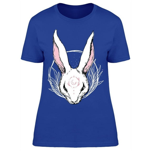 White Rabbit Art T-Shirt Women -Image by Shutterstock, Female Large