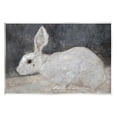 thumbnail image 1 of White Rabbit Bunny Classic Animals & Insects Painting Unframed Art Print Wall Art, 1 of 6