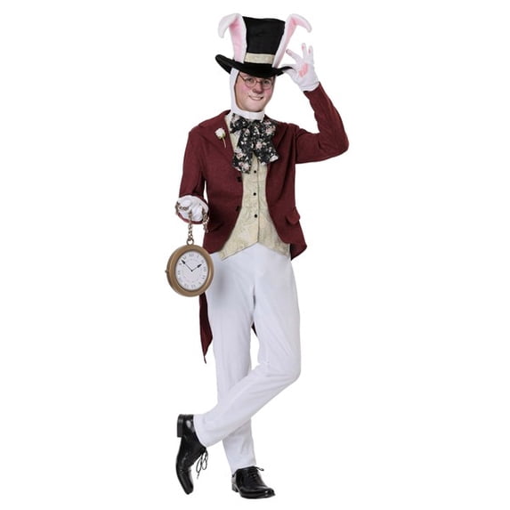 How To Costume Rabbit FUN Costumes Men's White Rabbit Costume, Adult Wonderland Halloween ...