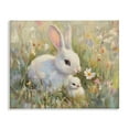 thumbnail image 1 of Stupell Industries White Rabbit Easter and Flowers Canvas Wall Art, design by Petal Prints Design, 1 of 7