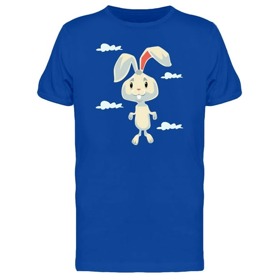 White Rabbit Flying T-Shirt Men -Image by Shutterstock, Male Medium