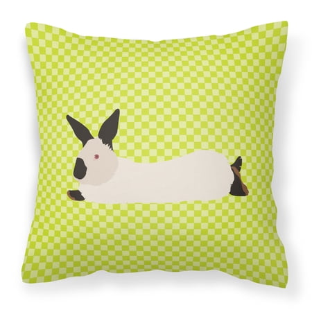 White Rabbit Green Fabric Decorative Pillow