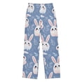 thumbnail image 1 of White Rabbit Lleaves Pattern Pajama Pants Soft Lightweight Lounge Pants Bottoms Sleep Pants Warm Comfy, 1 of 9