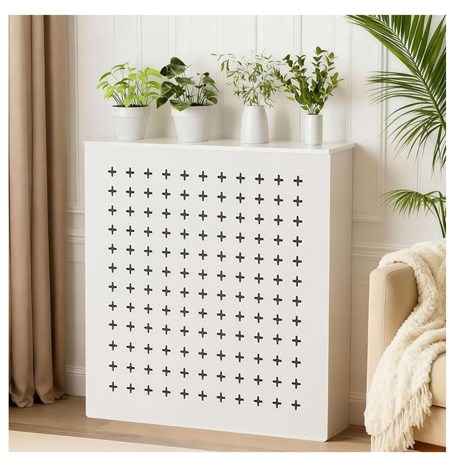 White Radiator Cover, Modern Radiator Covers for Home, Decorative ...