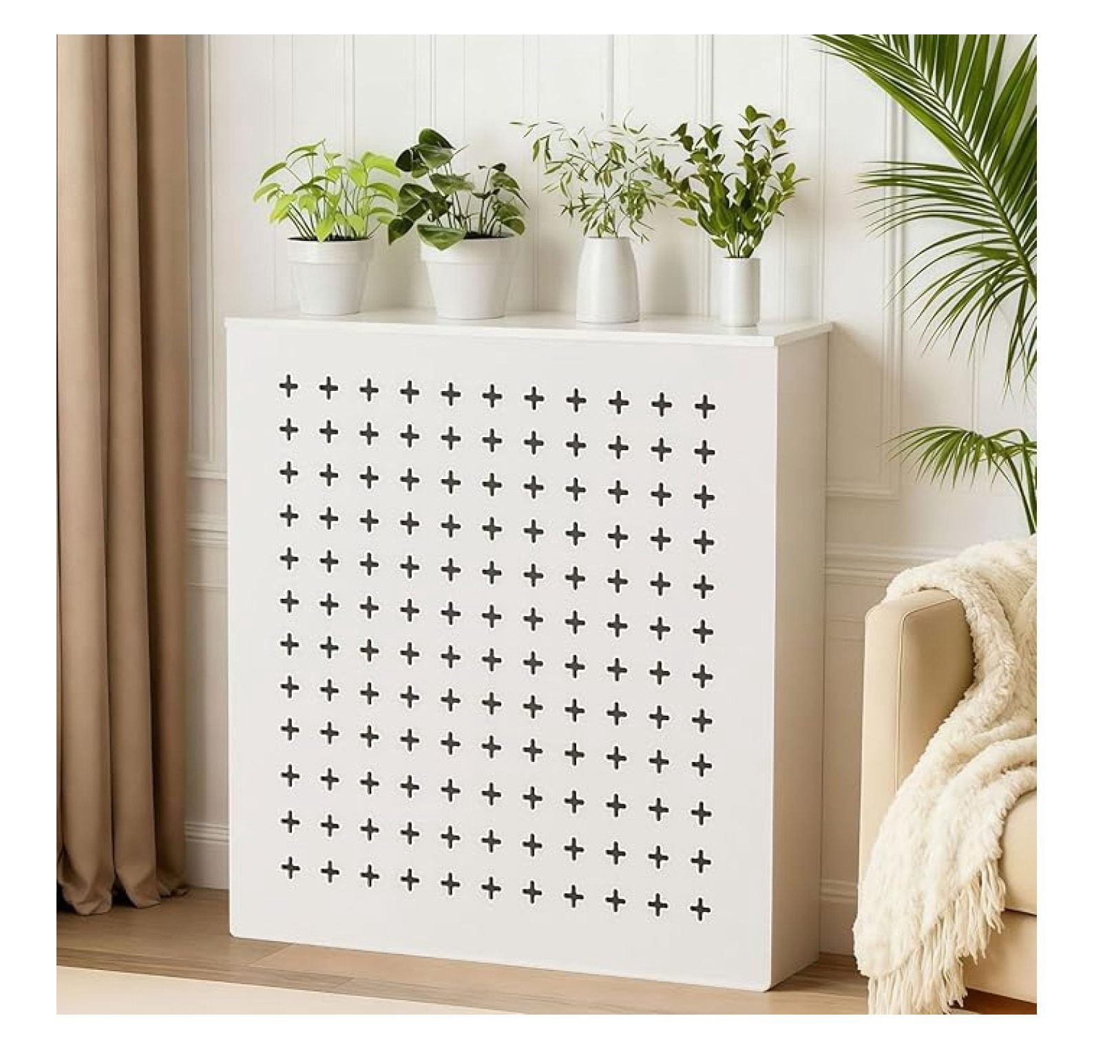 White Radiator Cover, Modern Radiator Covers for Home, Decorative ...