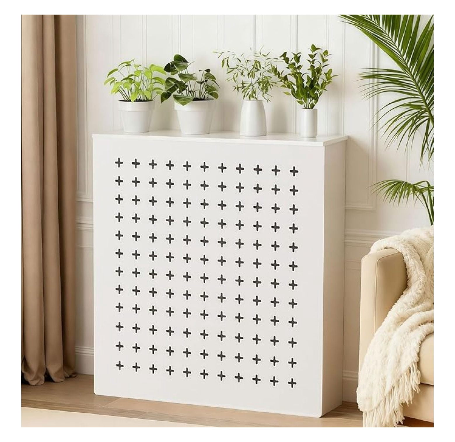 White Radiator Cover, Modern Radiator Covers for Home, Decorative ...