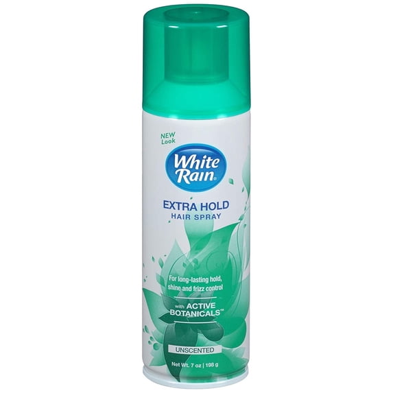White Rain Aerosol Hairspray Unscented, Extra Hold 7 oz (Pack of 6)
