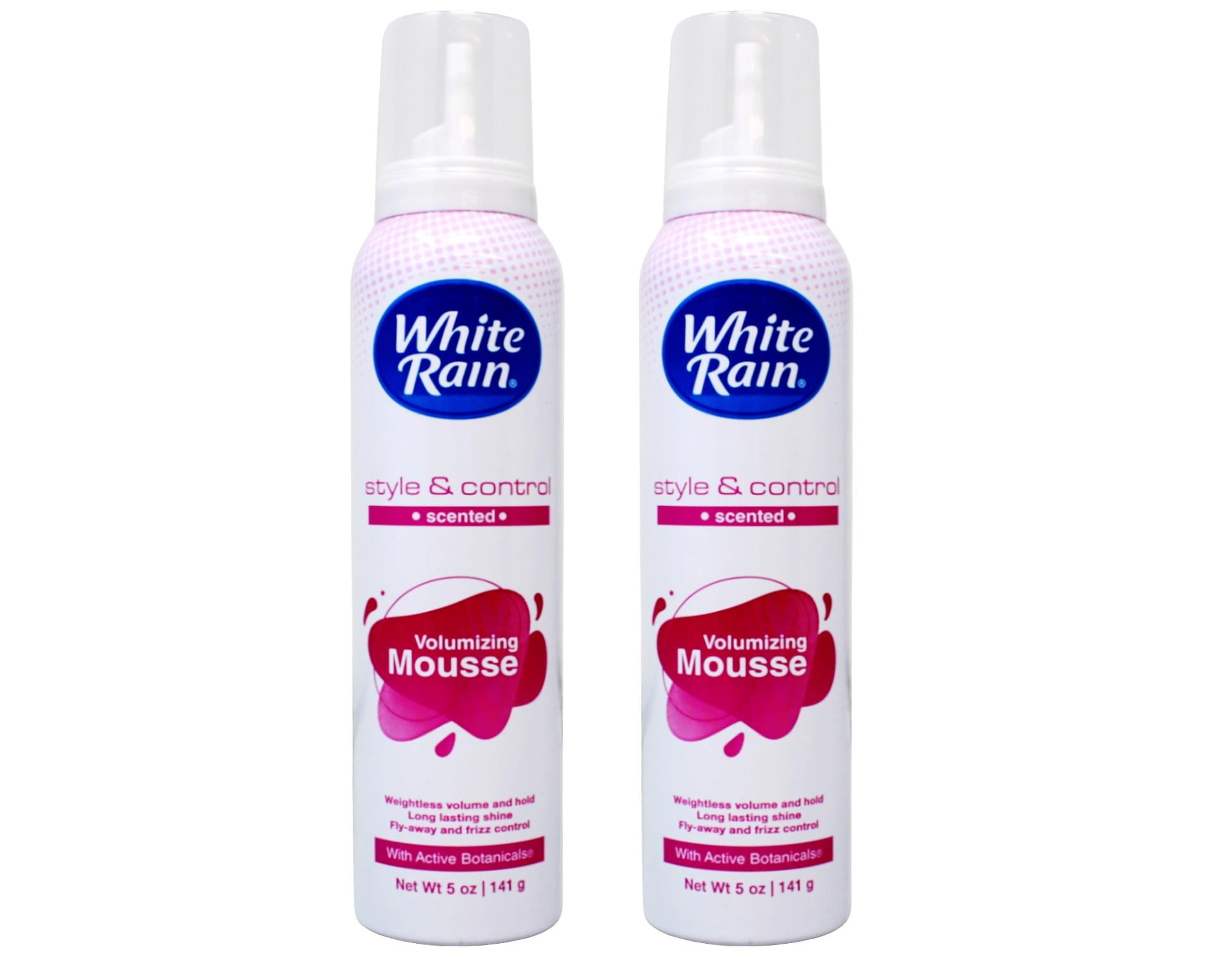 White Rain Style and Control Volumizing Mousse Scented with Active Botanicals, Flyaway and Frizz Control, 5 oz (Pack of 2)