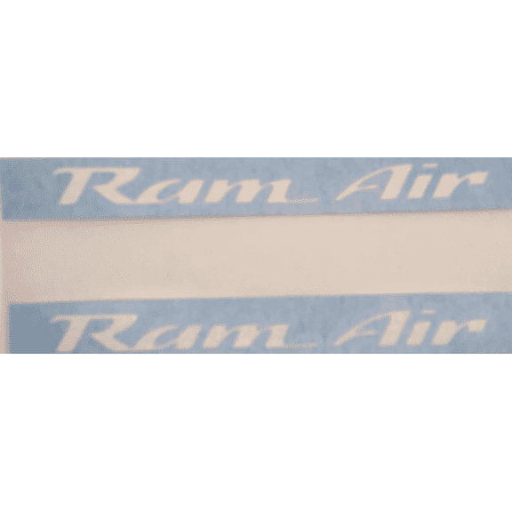 White Ram Air Overlay Decal Set 1993-2003 Pontiac Firebird/Trans AM
