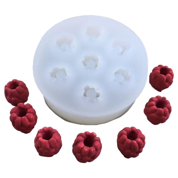 White Raspberry Silicone Molds,White Molds for Cupcakes Topper Decorating Raspberry Icecube Silicone Mold,Cake Decoration Mould Supplies for Chocolates,Jellies and Cheese