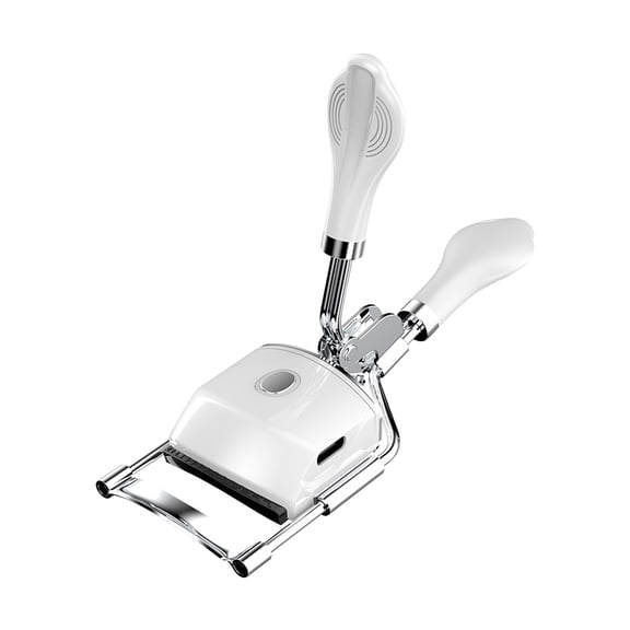White Rechargeable Lash Curler For Women With Sensor Heating