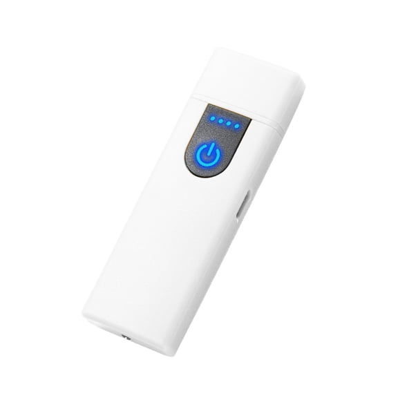 White Rechargeable Lighter With Usb Design For Outdoor And Home Use Plastic Material