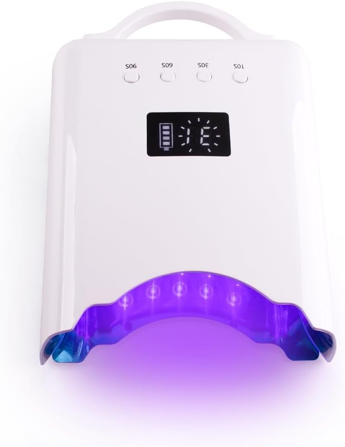 White Rechargeable UV LED Nail Lamp Professional Wireless 86w Ultra Performance Nail Machine