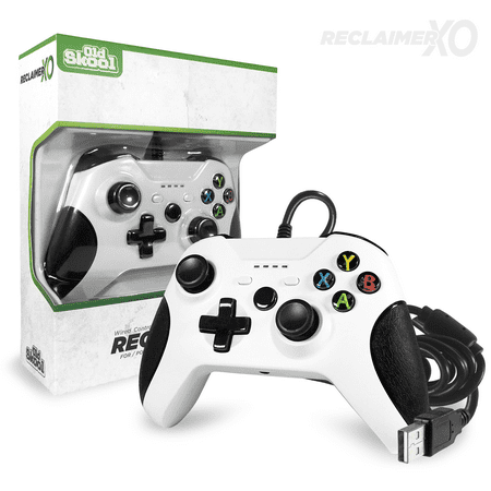 White "Reclaimer" Xbox One Wired Controller [Old Skool]