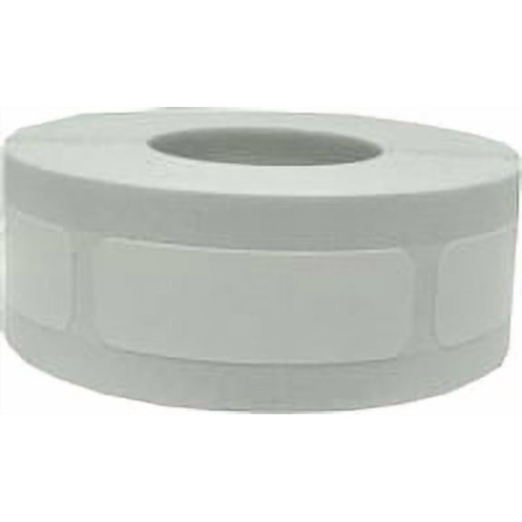 White Rectangle Stickers, 0.5 x 1.5 Inches in Size, 500 Labels on a Roll