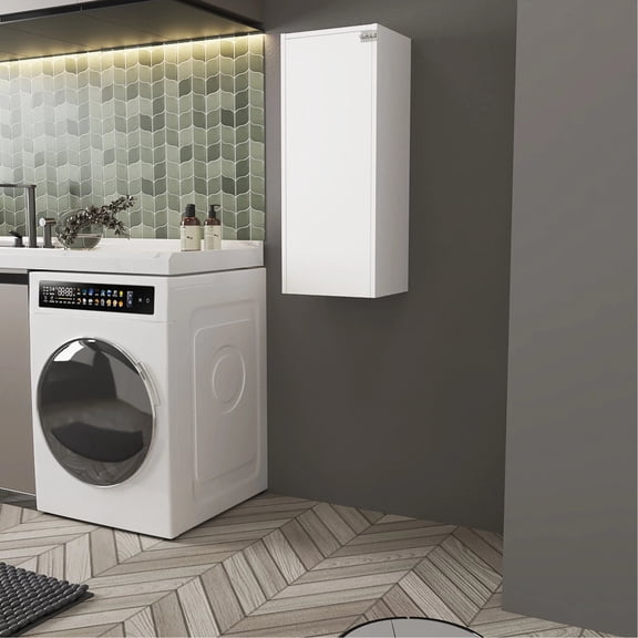 White Rectangular Folding Table with Storage | Suitable for Organizing in Primary Areas | Crafted from Particle Board | Ensures Convenient Storage