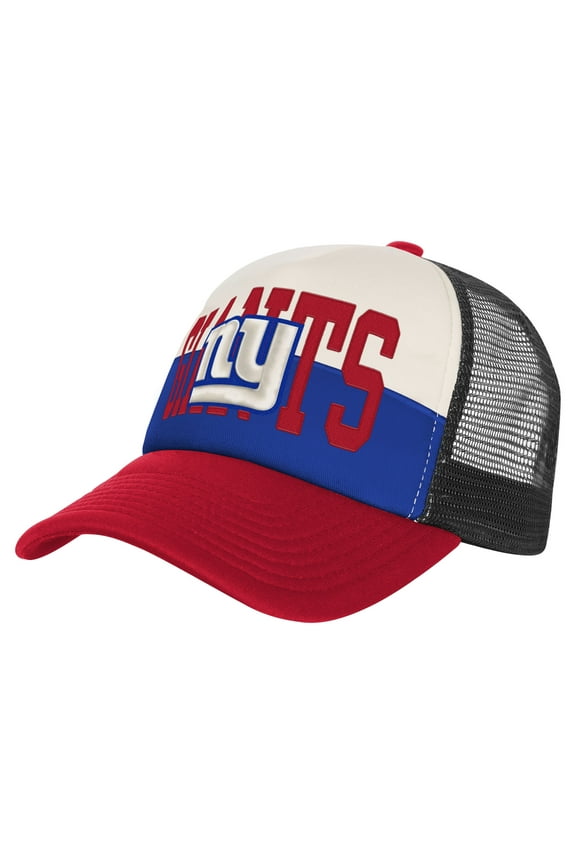 White/Red New York Giants Modern Fan Trucker Adjustable Hat
